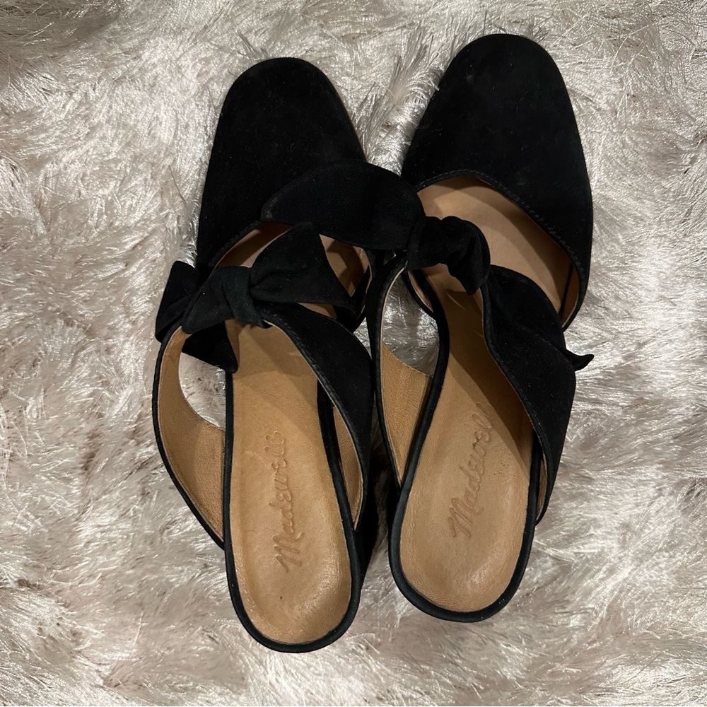 Madewell suede heels size 6